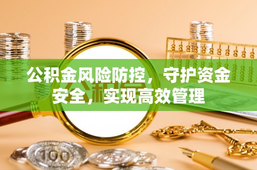 西青公积金风险防控，守护资金安全，实现高效管理