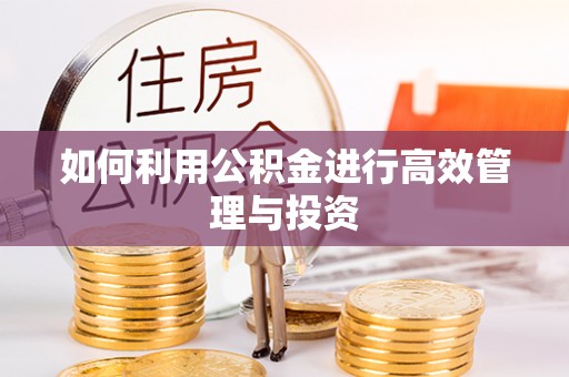 西青如何利用公积金进行高效管理与投资